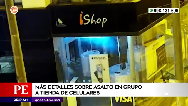 Miraflores: Así fue el robo en manada a tienda de celulares