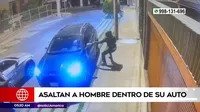 Miraflores: Delincuentes asaltaron a hombre dentro de su auto