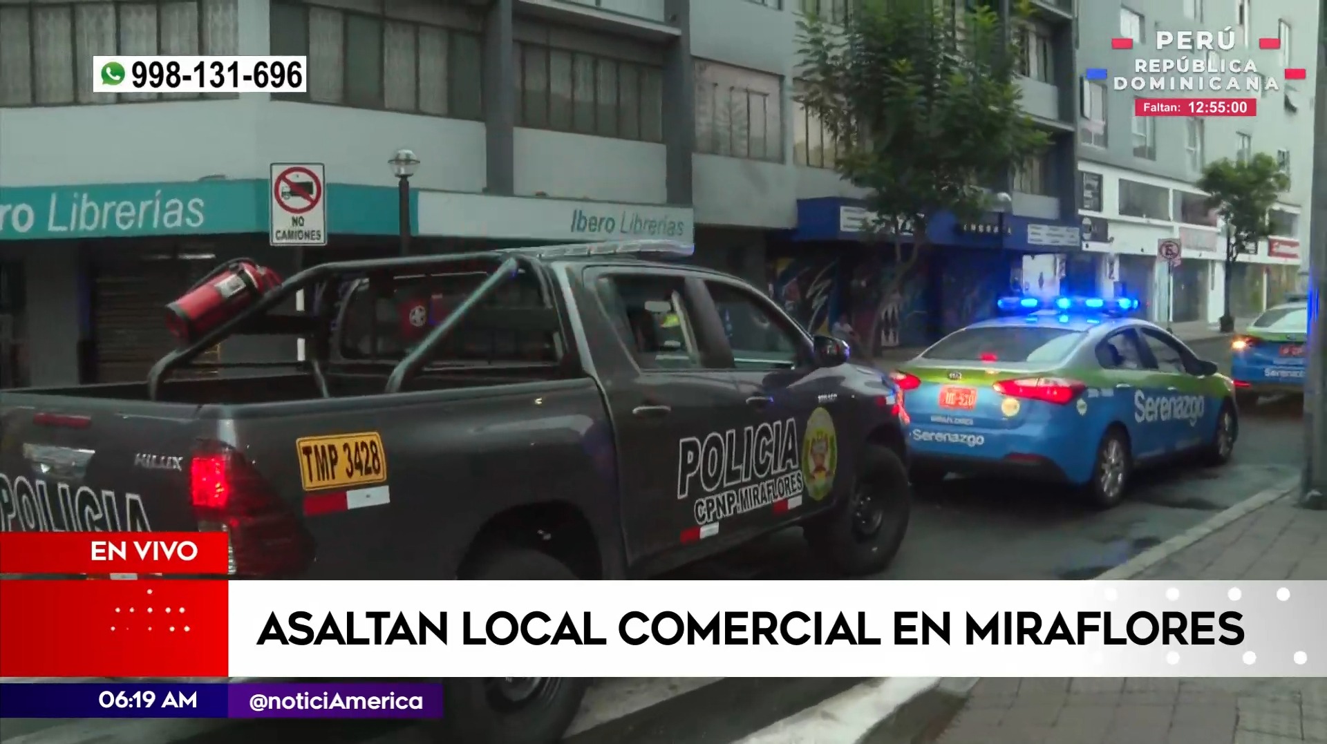 Asalto en Miraflores. Foto: América Noticias