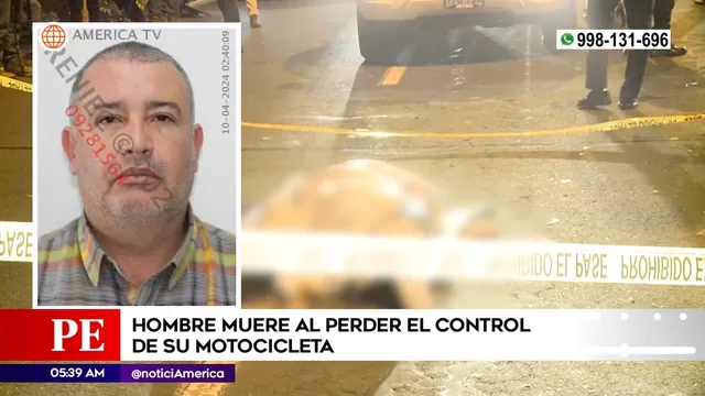 Miraflores: Hombre murió al perder el control de su moto en la Costa Verde
