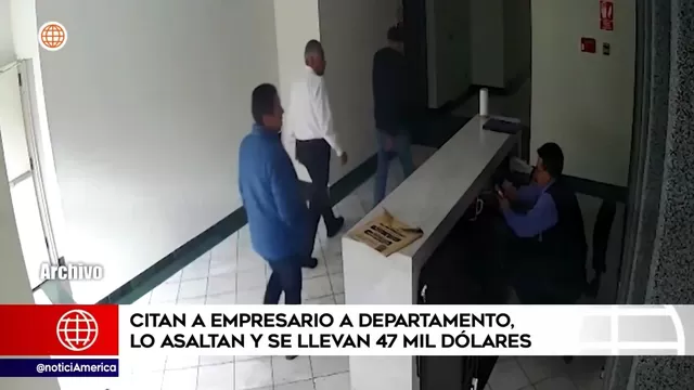 Miraflores: Ladrones citan a empresario y le roban $47,000