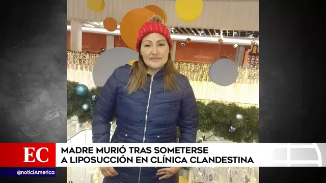 Miraflores: Mujer murió tras someterse a liposucción en clínica clandestina
