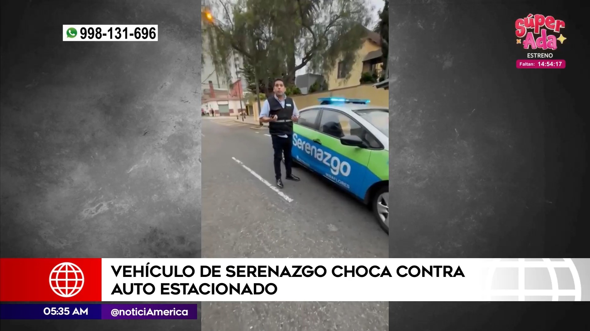 Accidente de tránsito en Miraflores. Foto y video: América Noticias