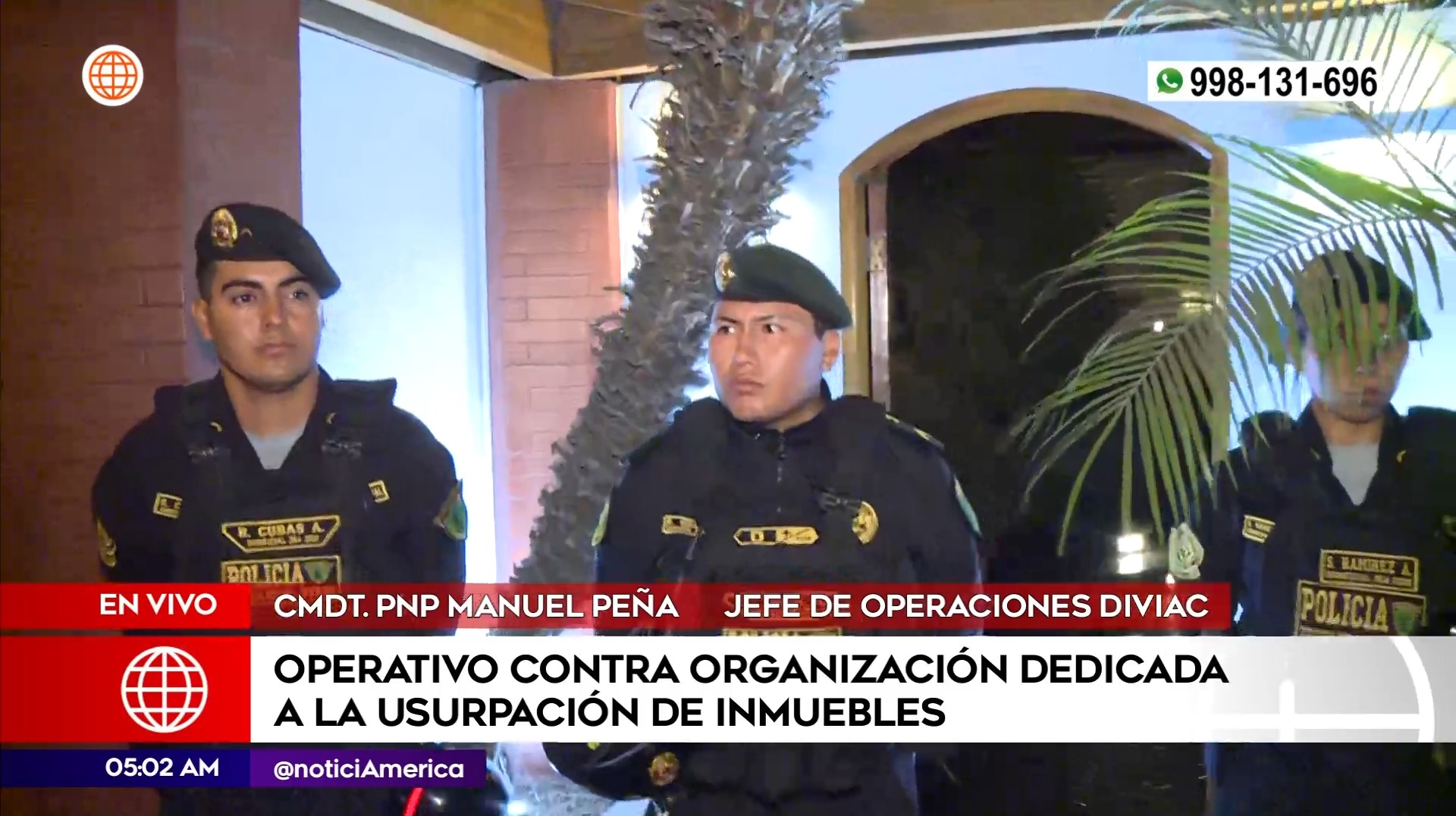 Operativo en La Molina. Foto: América Noticias