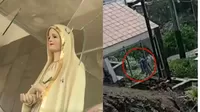 La Molina: Sujeto destruyó imagen de la Virgen María de Cerro Centinela