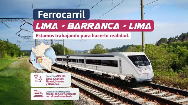 MTC iniciará estudio de preinversión del tren que unirá Barranca y Lima