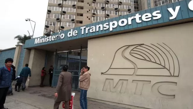 Ministerio de Transportes y Comunicaciones (MTC). Foto: Andina