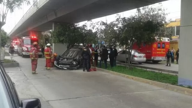 Un persona resultó herida en accidente de tránsito en San Borja