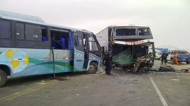 Choque de buses en Nazca. Foto referencial: archivo El Comercio
