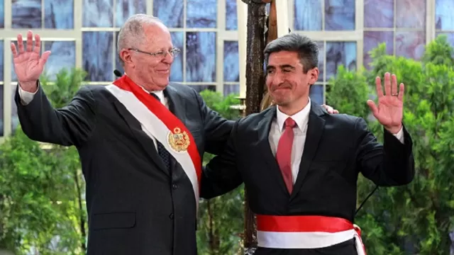 PPK y el ministro Alejandro Neyra. Foto: Andina