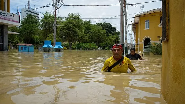 Inundación en Piura. Foto: EFE