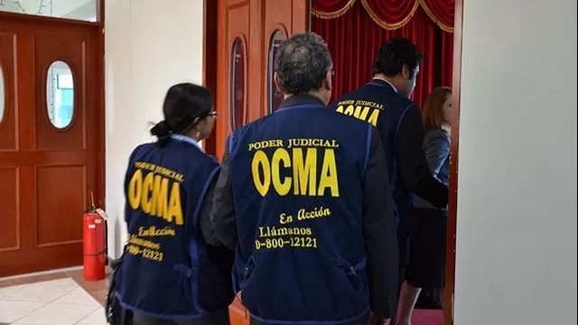 Funcionarios de la OCMA. Foto referencial: Poder Judicial