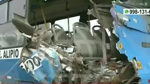 Los Olivos: Choque de buses dejó al menos 30 heridos