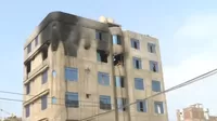 Los Olivos: Controlan incendio en quinto piso de edificio multifamiliar