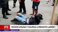 Los Olivos: Vecinos atraparon y golpearon a presunto ladrón