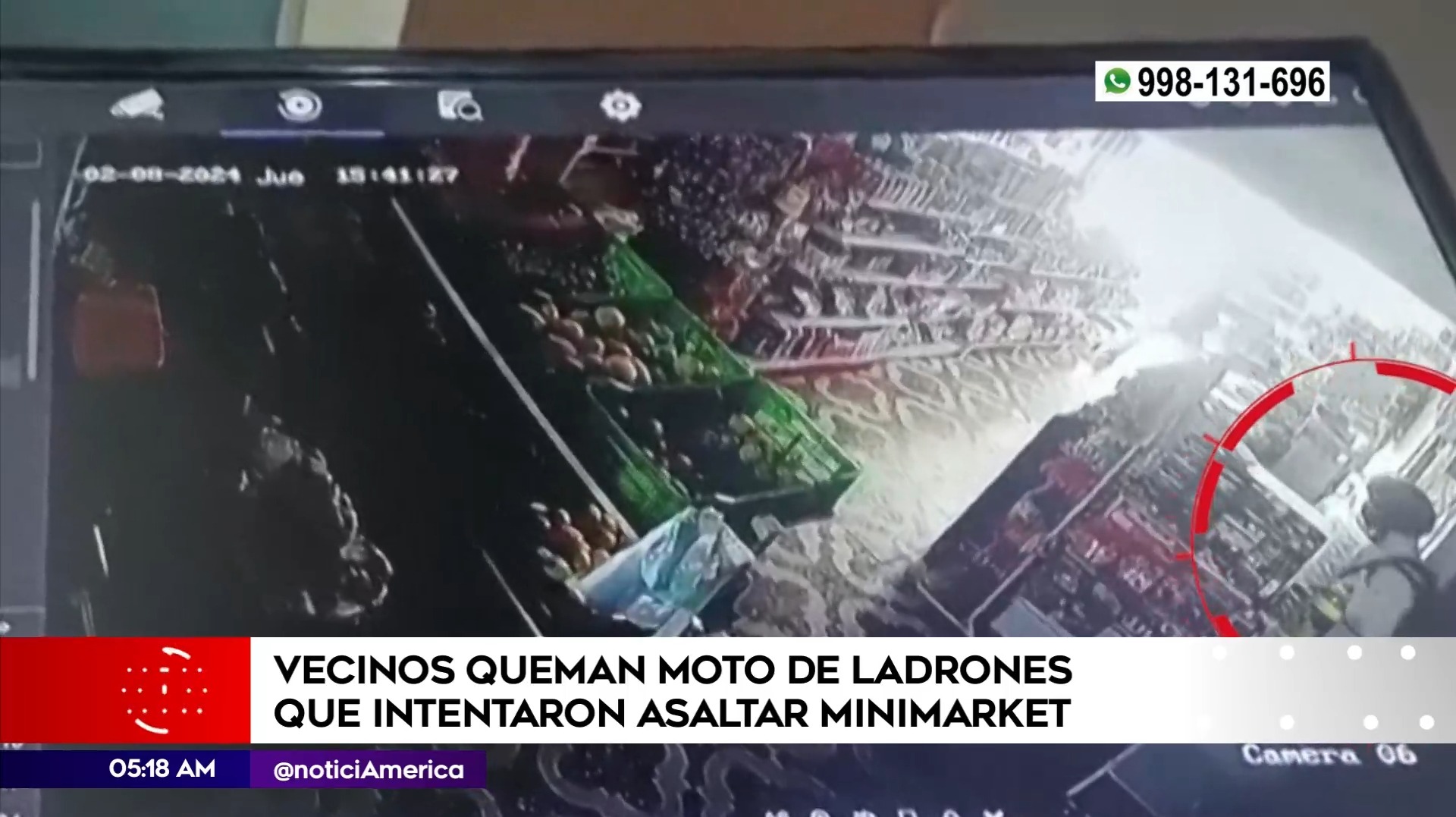 Intento de asalto en Los Olivos. Foto: América Noticias