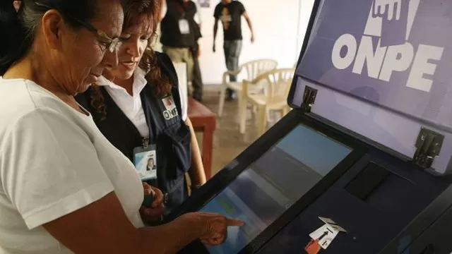 Voto electrónico. Foto: Agencia Andina