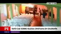 Oxapampa: Rayo cayó sobre iglesia cristiana
