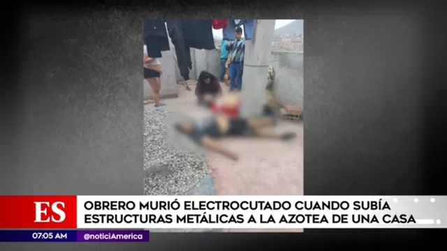 Pachacámac: obrero murió electrocutado cuando subía tubo metálico