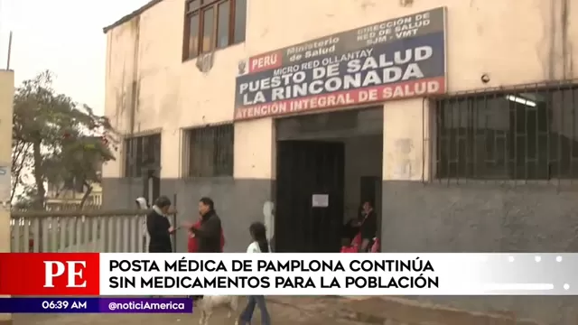 Pamplona: centro de salud aún sigue sin insumos para curar a pacientes