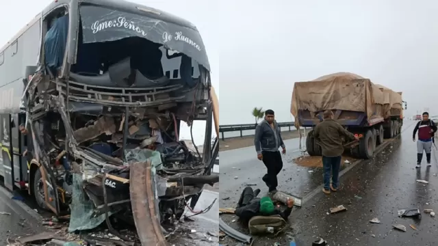 Panamericana Sur: Choque entre bus interprovincial contra volquete dejó un muerto y trece heridos