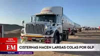 Paracas: Cisternas hacen largas colas por GLP