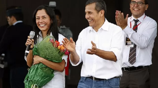 Nadine Heredia y Ollanta Humala, líderes del Partido Nacionalista. Foto: Andina
