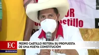 Pedro Castillo: Perú merece una Constitución aprobada en democracia, sin amenazas golpistas