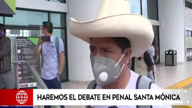 Pedro Castillo: Queremos que el siguiente debate sea en el penal de Santa Mónica