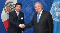 Pedro Castillo se reunió con el secretario general de la ONU