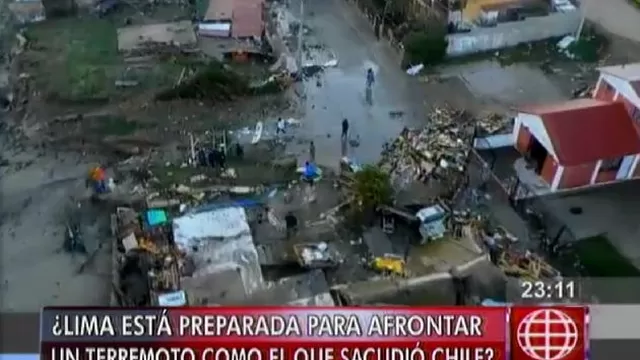 ¿En el Perú estamos organizados ante un terremoto como el de Chile? 