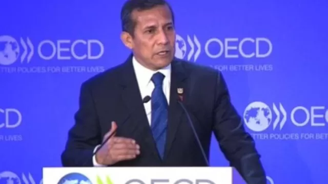Ollanta Humala en la OCDE. Foto: Andina
