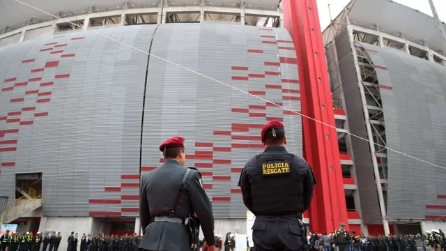 Policías resguardarán exteriores del estadio. Foto: tvperu.gob.pe