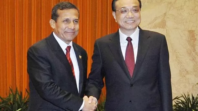 Ollanta Humala y primer ministro chino. Foto: cronicaviva.com.pe