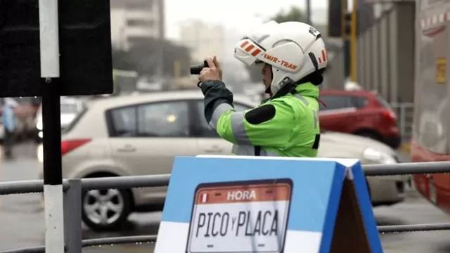 Plan ‘Pico y placa’. Foto: El Comercio