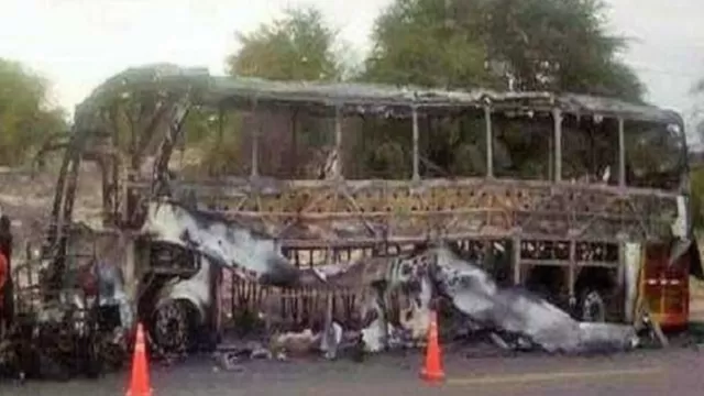 El bus pertenecía a la empresa Transportes Chiclayo. Foto: Andina