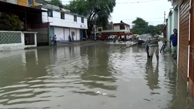 Calles inundadas en Piura. Foto: Archivo América Noticias 