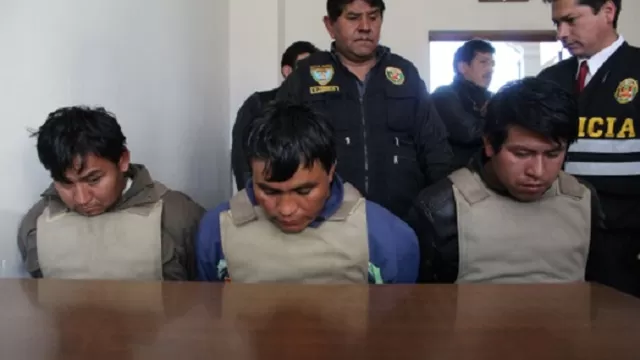 Tres implicados en el asesinato de un menor. Foto: Andina