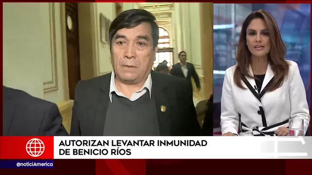 Benicio Ríos: pleno del Congreso aprobó levantamiento de su inmunidad 