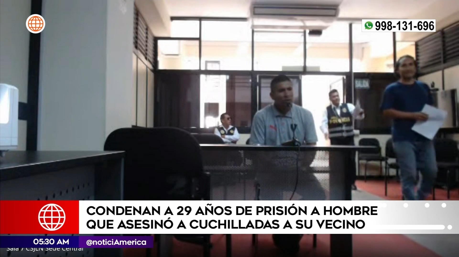 Dictan prisión que asesinó a su vecino. Foto: América Noticias