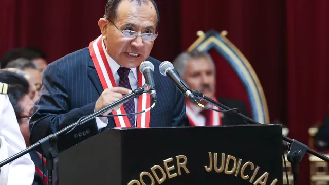 Víctor Ticona, presidente del Poder Judicial. Foto: Andina