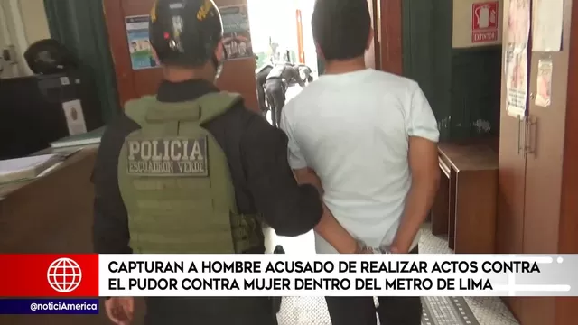 Policía capturó a hombre acusado de realizar actos contra el pudor dentro del Metro de Lima