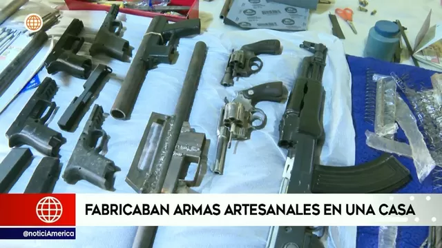 Policía capturó a sujetos que fabricaban armas artesanales en una casa
