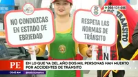 Policía Nacional del Perú: 2 mil muertos por accidentes de tránsito en lo que va del año