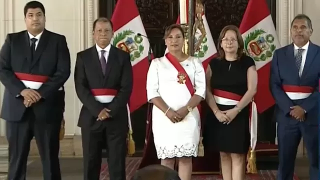 Presidenta Boluarte tomó juramento de los cuatro nuevos ministros / Fuente: Canal N