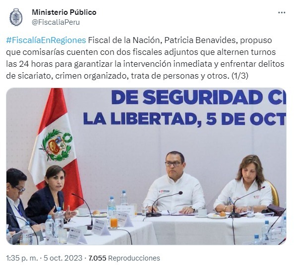Imagen: Twitter/Ministerio Público