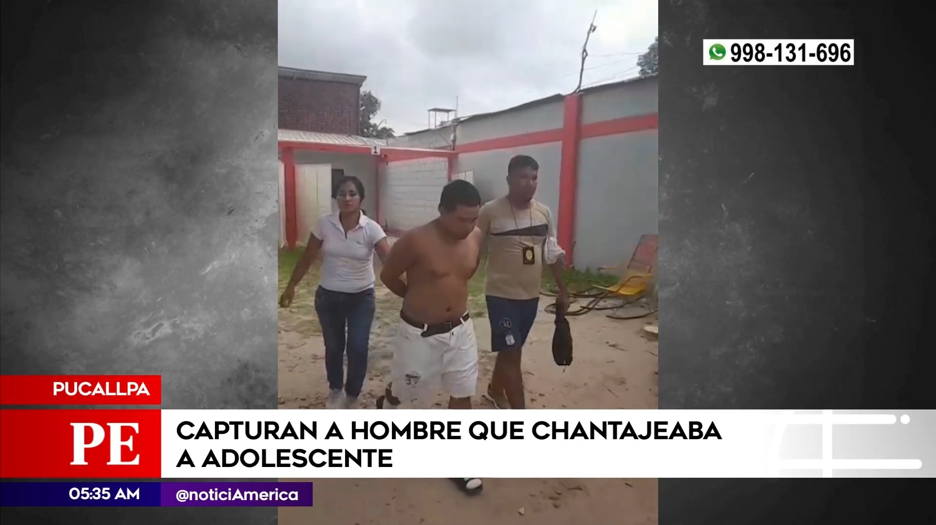 Hombre chantajeaba a menor en Pucallpa. Foto: América Noticias