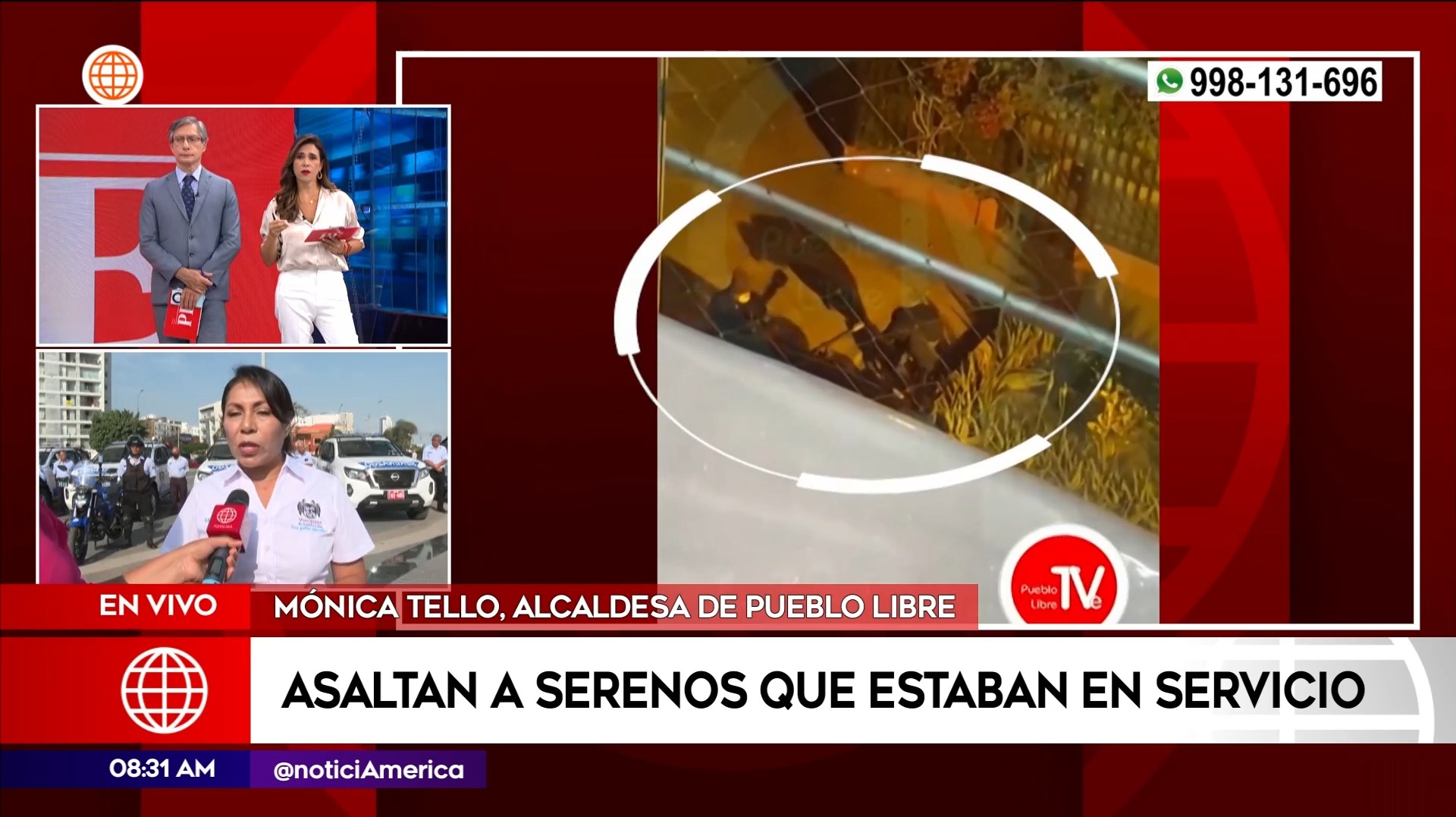 Serenos son asaltados en Pueblo Libre. Foto: América Noticias