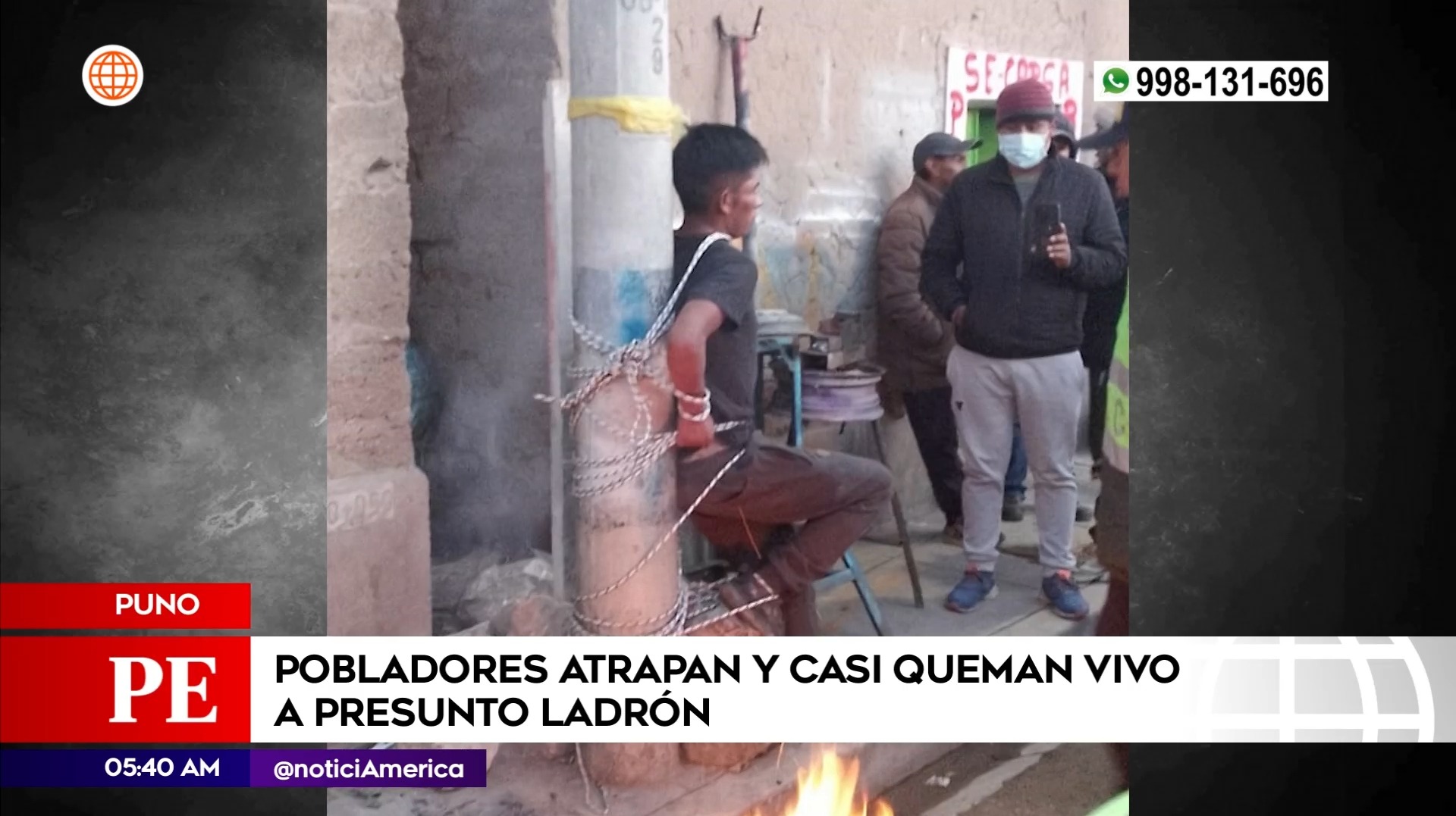 Capturan a ladrón en Puno. Foto: América Noticias
