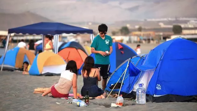 No se puede acampar en las playas de Punta Hermosa, dispuso ese municipio. Foto: archivo El Comercio